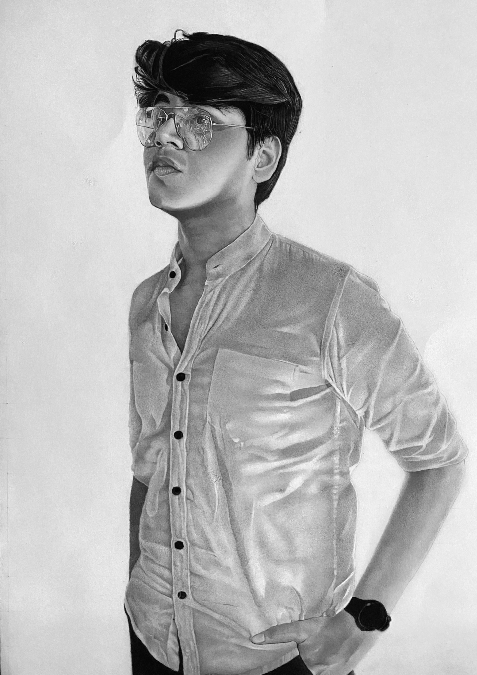 Elegant Black & White Portrait