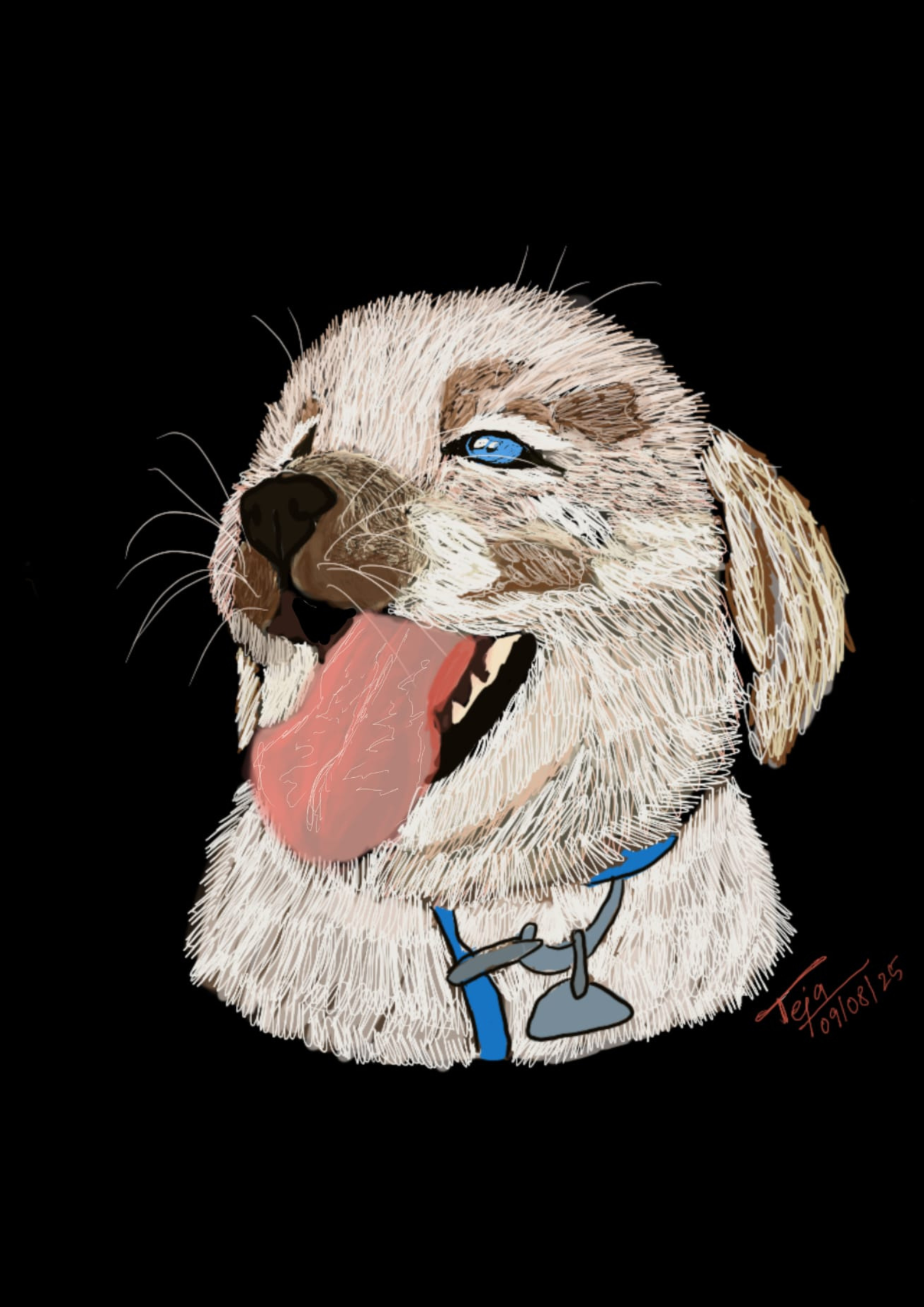 Dynamic Animal Digital Illustration